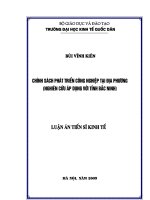 Chính sách phát triển công nghiệp tại địa phương, nghiên cứu áp dụng với tỉnh Bắc Ninh.pdf