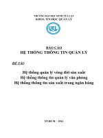 Hệ thống quản lý vòng đời sản xuất - Hệ thống thông tin quản lý văn phòng - Hệ thống thông tin sản xuất trong ngân hàng.doc
