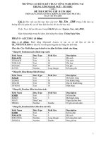 Đề thi tin học trình độ B - Đề 3