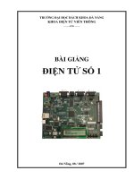Bài giảng Điện tử số 1 - Chương 1