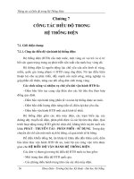 Thông tin và điều độ trong hệ thống điện - Chương 7