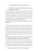 Bài tập tranh chấp chương 1&2 môn Vận tải giao nhận