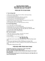 Đề cương môn Vận tải và giao nhận