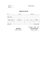Chứng từ ghi sổ. 