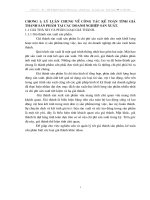 Một số ý kiến đề xuất nhằm hoàn thiện công tác kế toán giá thành (giá thành sản phẩm) ở Công ty CP Dược và Vật tư thú y HN (HANVET).DOC