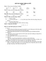 Đáp án môn Kinh tế quốc tế - Đáp án đề số 19