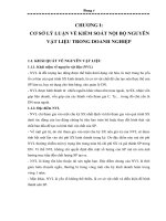 Hoàn thiện hệ thống ksnb nvl tại công ty tnhh – tm ánh việt.doc