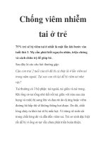 Chống viêm nhiễm tai ở trẻ