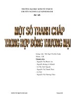 một số tranh chấp trong hợp đồng thương mại.doc
