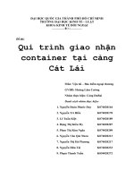Qui trình giao nhận container tại cảng Cát Lái.DOC