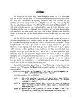 Kế toán hạch toán chi phí sản xuất và tính giá thành sản phẩm xây lắp tại Công ty Trường Thành.DOC