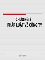 PHÁP LUẬT VỀ CÔNG TY