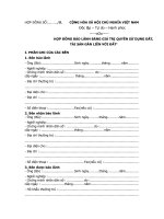 Hợp đồng bảo lãnh bằng giá trị quyền sử dụng đất, tài sản gắn liền với đất 