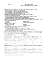 Đề thi trắc nghiệm ôn thi ĐH-CĐ môn Sinh học - P4