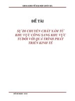 Sự di chuyển chất xám từ khu vực công sang khu vực tưđối với quá trình phát triển kinh tế.doc