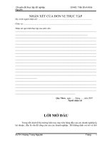 Kế toán chi phí sản xuất và tính giá thành sản phẩm tại công ty TNHH Hoàng Phát.doc