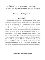 Phân tích vấn đề nghèo đói ở việt nam và đề xuất các biện pháp giúp xóa đói giảm nghèo.docx