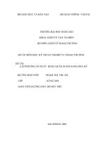 Lập phương án xuất khẩu quần jeans sang hoa kỳ.doc