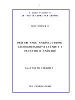 Phát triển nguồn nhân lực trong các doanh nghiệp vừa v à nhỏ tại TP. Cần Thơ đến năm 2020.pdf