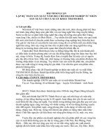 Lập dự toán sản xuất năm 2011 cho doanh nghiệp tư nhân sản xuất cói và xuất khẩu thành hoá.doc