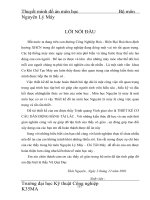 Thuyết minh đồ án môn học