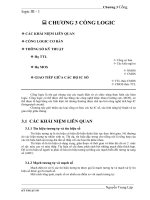 Giáo trình Kỹ thuật số - Chương 3