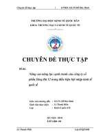 Nâng cao năng lực cạnh tranh của công ty cổ phần Sông Đà 12 trong điều kiện hội nhập kinh tế quốc tế.doc