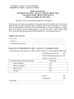 Phiếu khảo sát Bác sĩ