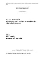 Tập 7 - Sổ tay hướng dẫn Xử Lý ô nhiễm môi trường