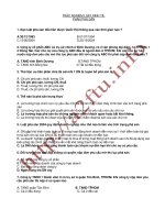 Tài liệu trắc nghiệm phần Phá sản