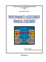 Đánh giá hiệu quả hoạt động và Đánh giá tài chính ( performance assessment financial assessment).doc