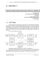 Truyền tín hiệu số bằng sóng mang tương tự: Modems