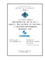 Luận văn tốt nghiệp về tín dụng tài trợ xuất khẩu tại Ngân hàng Eximbank Cần Thơ