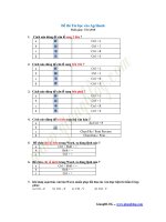Đề thi tin học vào Agribank