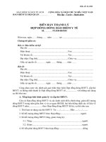 Thanh lý biên bản hợp đồng đóng bảo hiểm 06