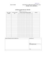 Biểu mẫu đánh giá nội bộ - Bộ tư pháp