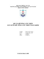 Đồ án thiết kế môn học Bê Tông Cốt Thép I - P1
