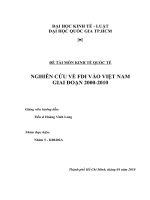 Nghiên cứu về fdi vào việt nam giai đoạn 2000-2010.doc