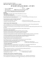 Đề thi Quản trị học - Đề 7