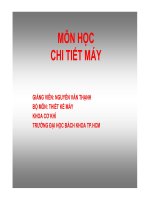 Chi tiết máy - Chương 1 và 2
