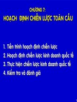 Slide bài giảng kinh doanh quốc tế - Chương 7