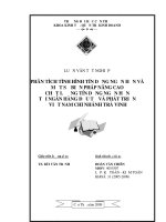 Luận văn tốt nghiệp về hoạt động tín dụng tại ngân hàng đầu tư và phát triển Trà Vinh.