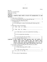 Một số biện pháp Marketing nhằm thâm nhập và phát triển thị trường tại TP HCM của các doanh nghiệp cung cấp hương liệu dùng trong hóa mỹ phẩm