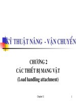 Kỹ thuật nâng - vận chuyển - Chương 2
