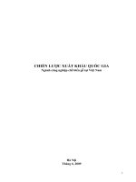 CHIẾN LƯỢC XUẤT KHẨU QUỐC GIA Ngành công nghiệp chế biến gỗ tại Việt Nam.doc