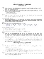 Đề thi môn xác suất và thống kê toán - phần 1