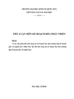 Tiểu luận môn kế hoạch hóa phát triển - lập kế hoạch gắn với nguồn lực.doc