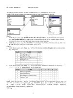Đề thi môn: Access2 (A) - P3