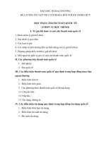 Đề cương môn Thanh toán quốc tế