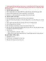 Nội quy sử dụng thiết bị công nghiệp trong nhà máy chế tạo - P1